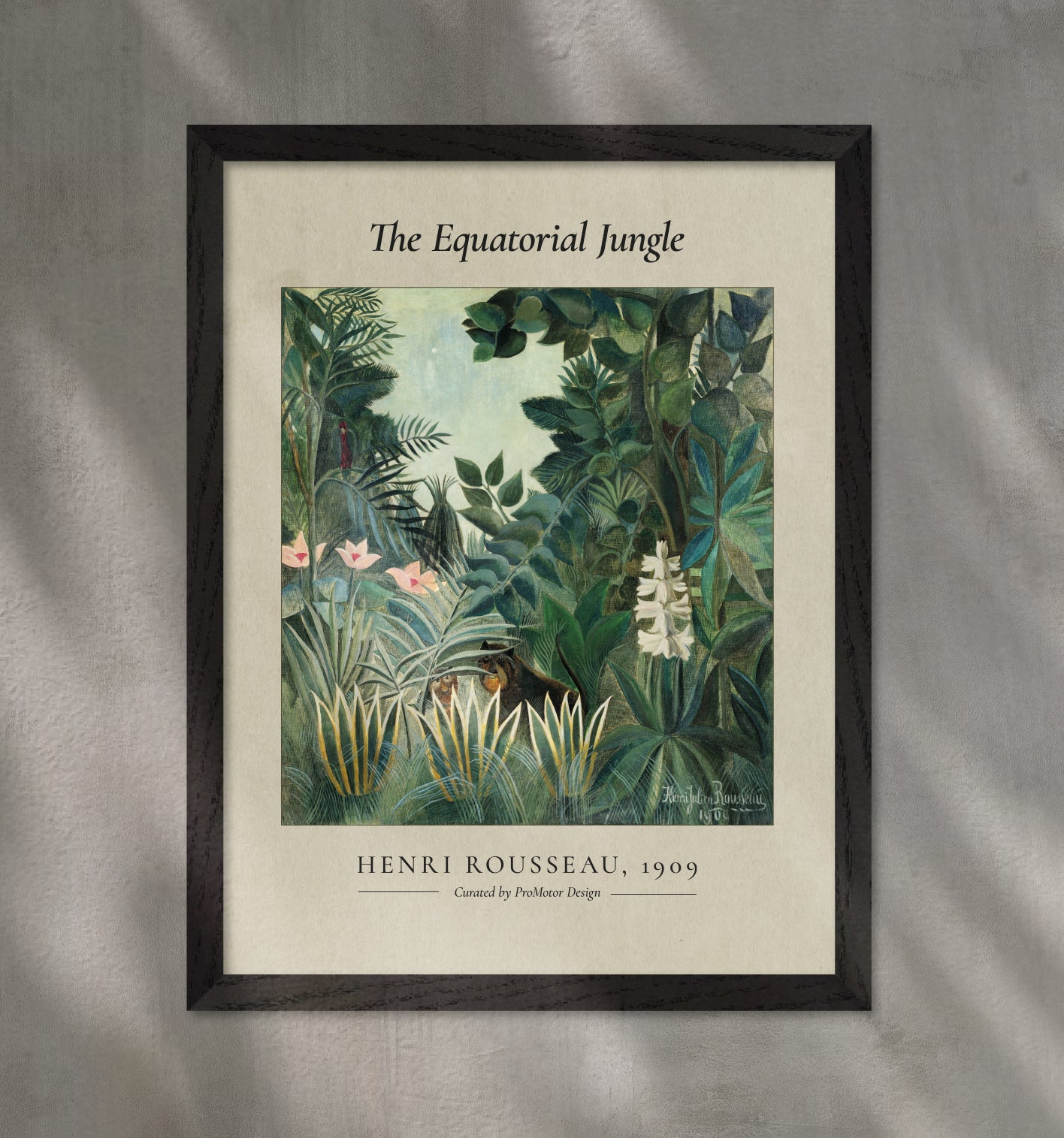Poster "The Equatorial Jungle" av Rousseau