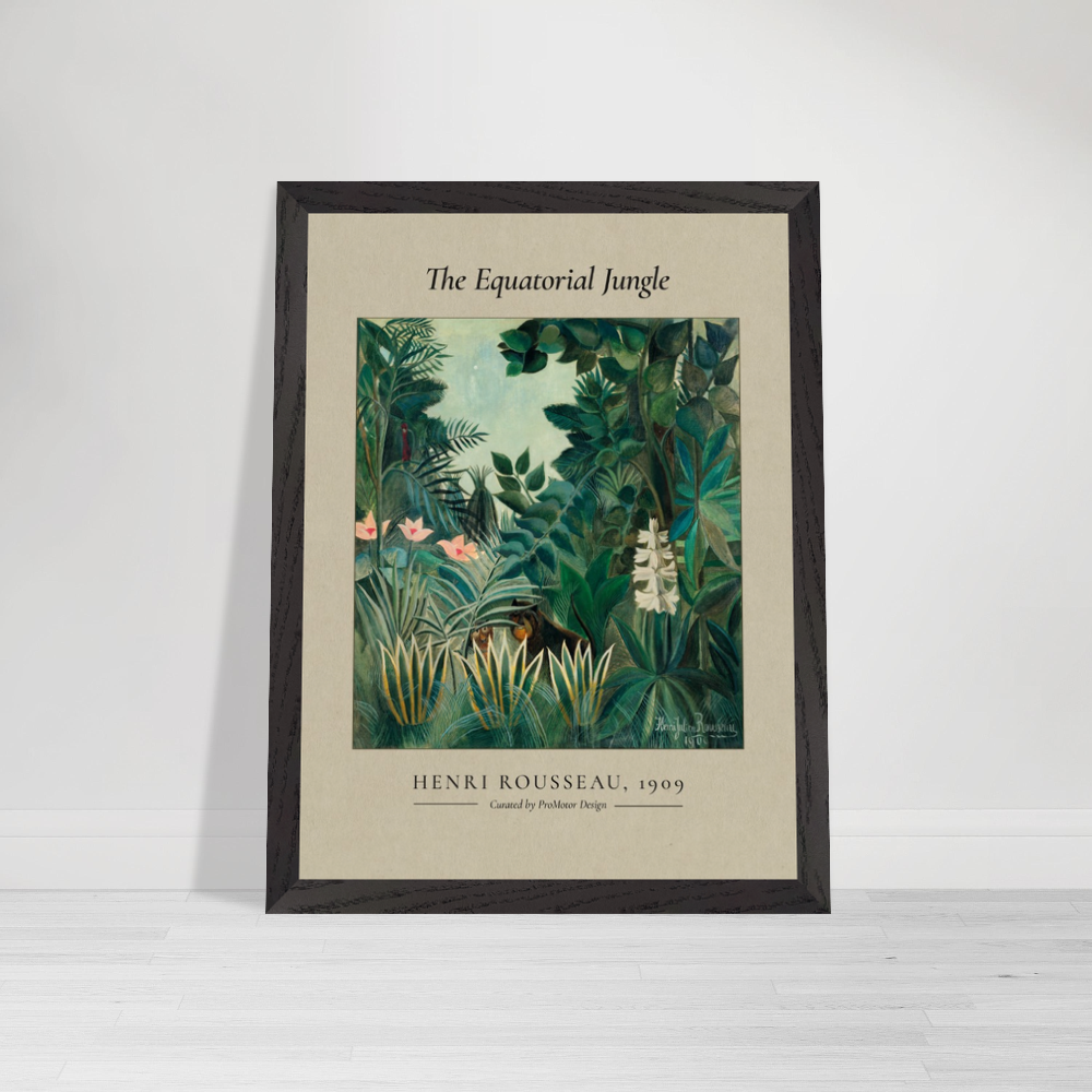 Poster "The Equatorial Jungle" av Rousseau