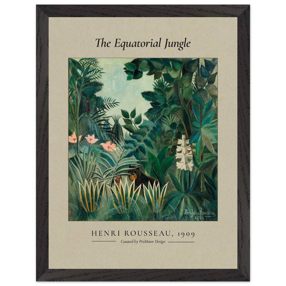 Poster "The Equatorial Jungle" av Rousseau