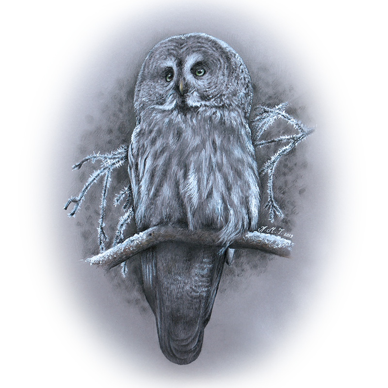 Keramikmugg med lappuggla