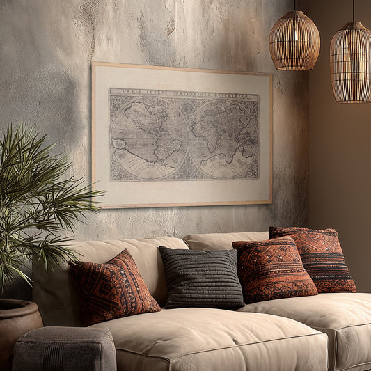 Världskarta från 1600-talet